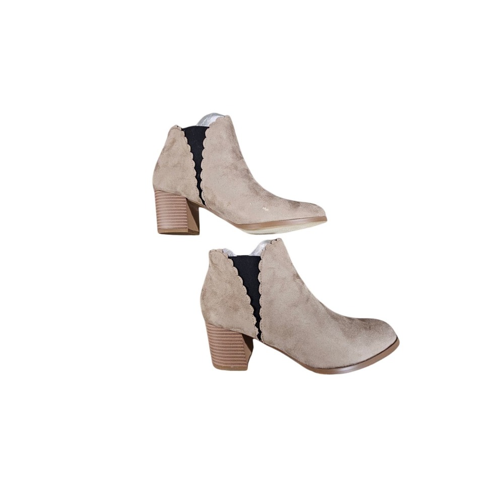 NEW IN BOX TAUPE ANKLE BOOTS AMS SIZE 8 - Picture 4 of 6